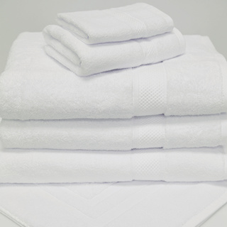 18X32 HAND TOWEL ORCHID CTN/RAYON FROM BAMBOO 5.5LBS/DZ  WHITE 120EA/CS